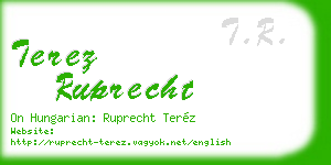terez ruprecht business card